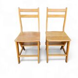 2 x library ladder chair 1950s