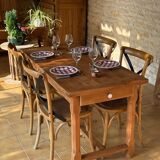 Farm table in cherry wood
