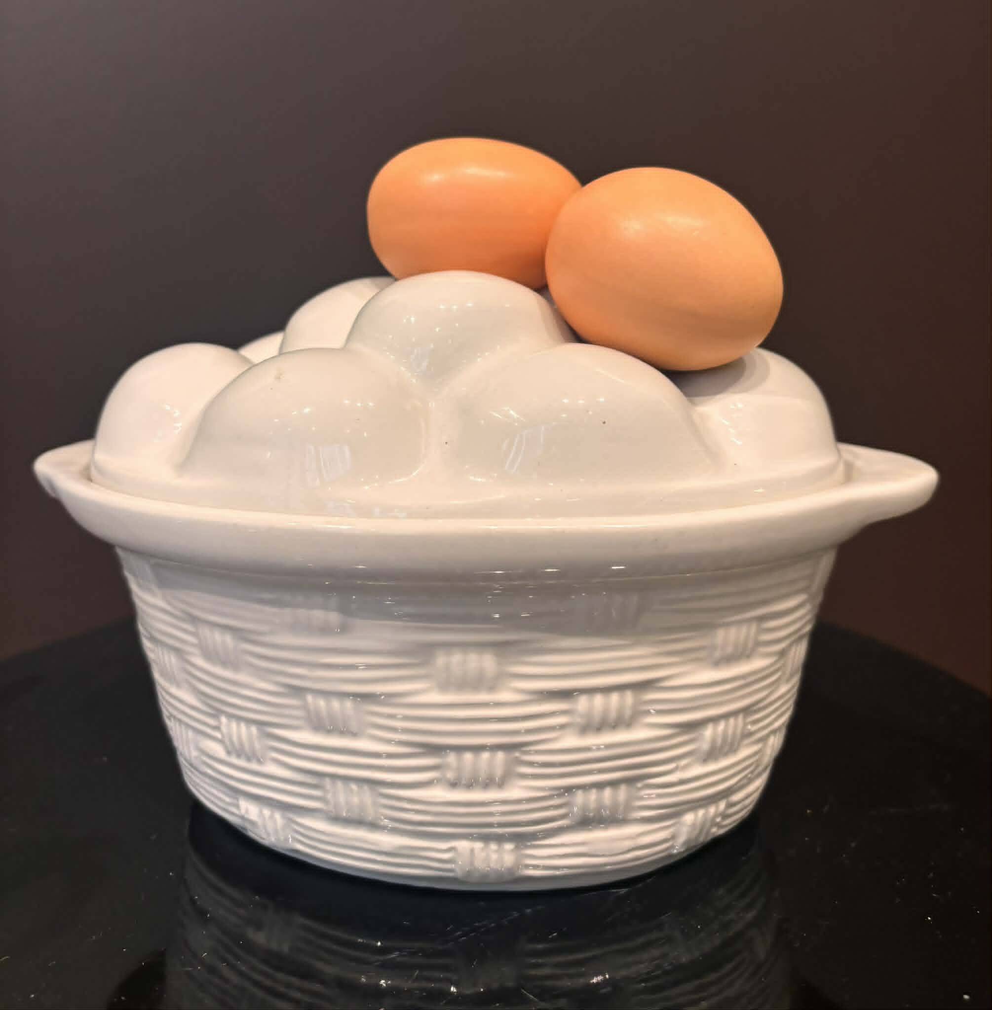 Ceramic egg terrine