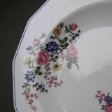 4 deep plates Bernardaud Limoges porcelain with floral decoration from the 1920s to 1950s.