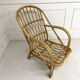 Fauteuil lounge rotin Audoux Minnet - Années 60