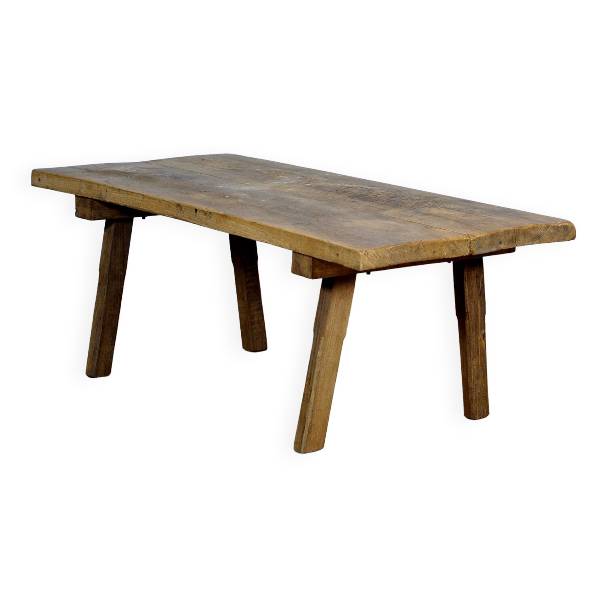 Table de boucher/table de ferme vintage en chêne, 1920s