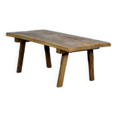 Table de boucher/table de ferme vintage en chêne, 1920s