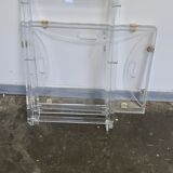 Vintage plexiglass serving tray or side table