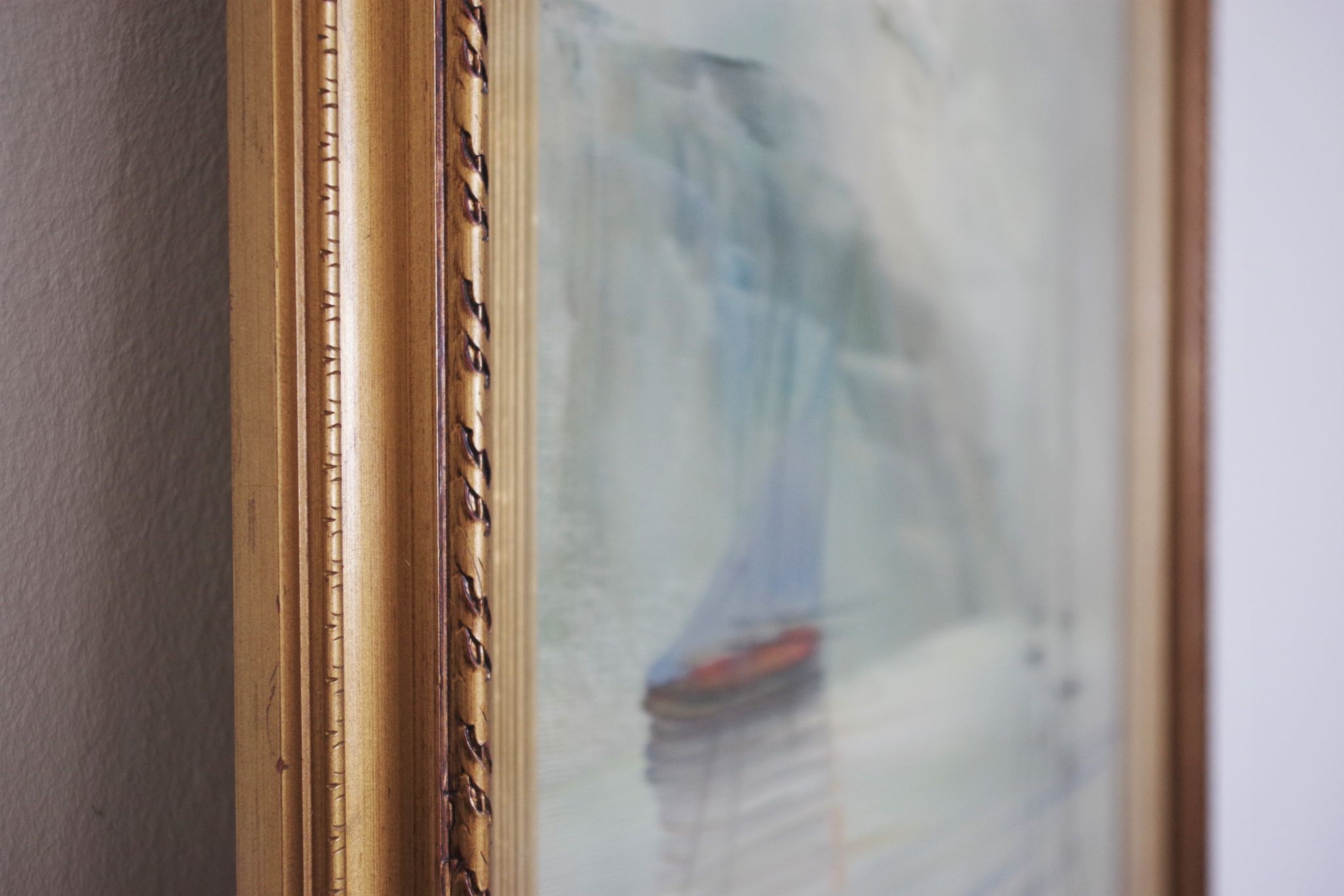 Paintings, oil on canvas, Moretti, 1970, set of 3