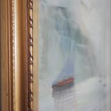 Paintings, oil on canvas, Moretti, 1970, set of 3