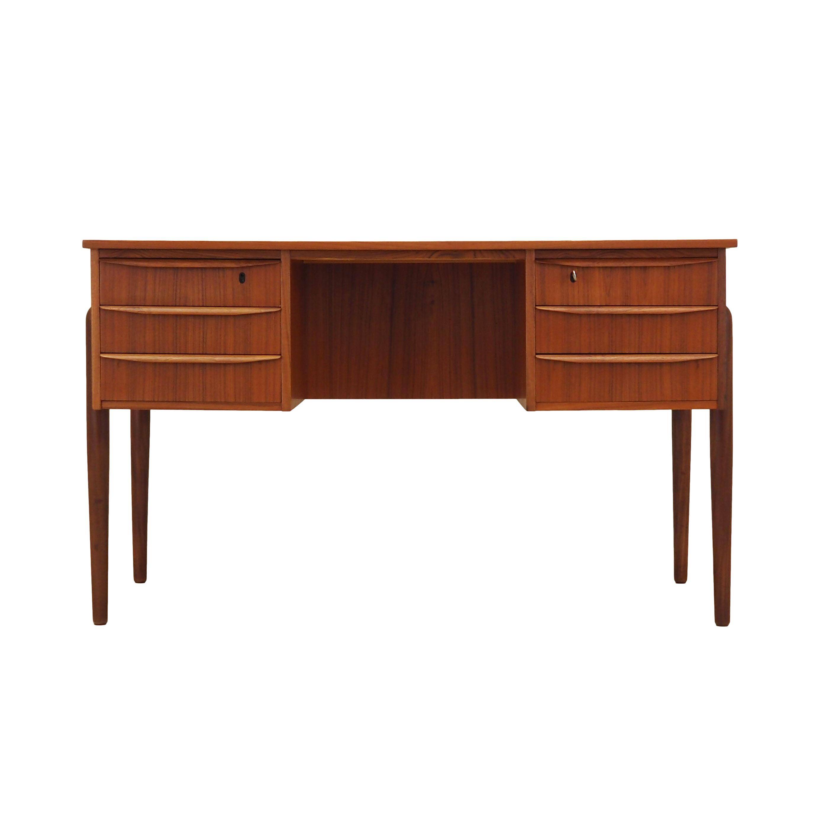 Teak desk, Danish design, 1960s, production: Denmark