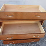 Vintage chest of drawers with compass feet