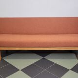 Mier Topolčany Design reclining sofa Czechoslovakia 1960s.