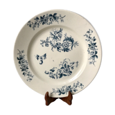 large round flat Terre de Fer Longwy model "YCHO" late nineteenth