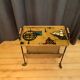 Mobile side table with newspaper holder , Germany , 1960s .