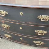 Alsatian curved chest of drawers XVIIIth patinated