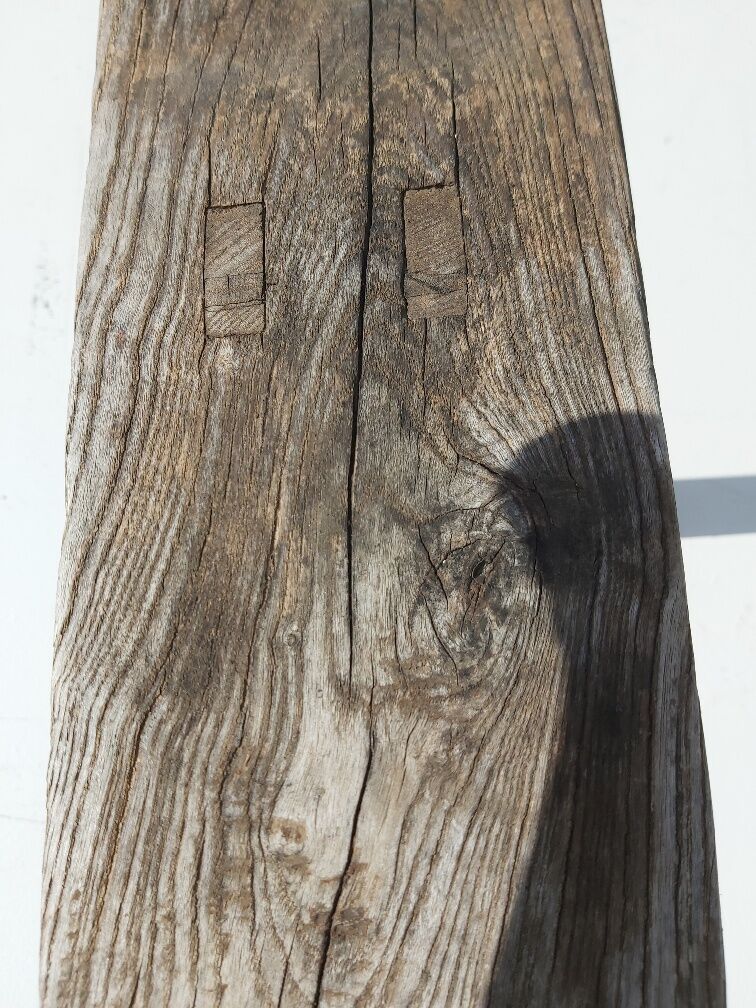 Former carved wood bench Orient/Asia