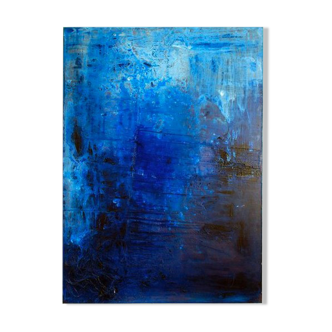 Tableau bleu profond Yannick Leniger
