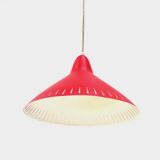 Vintage mid century hanging pendant lamp by H. Busquet for Hala, 1950s