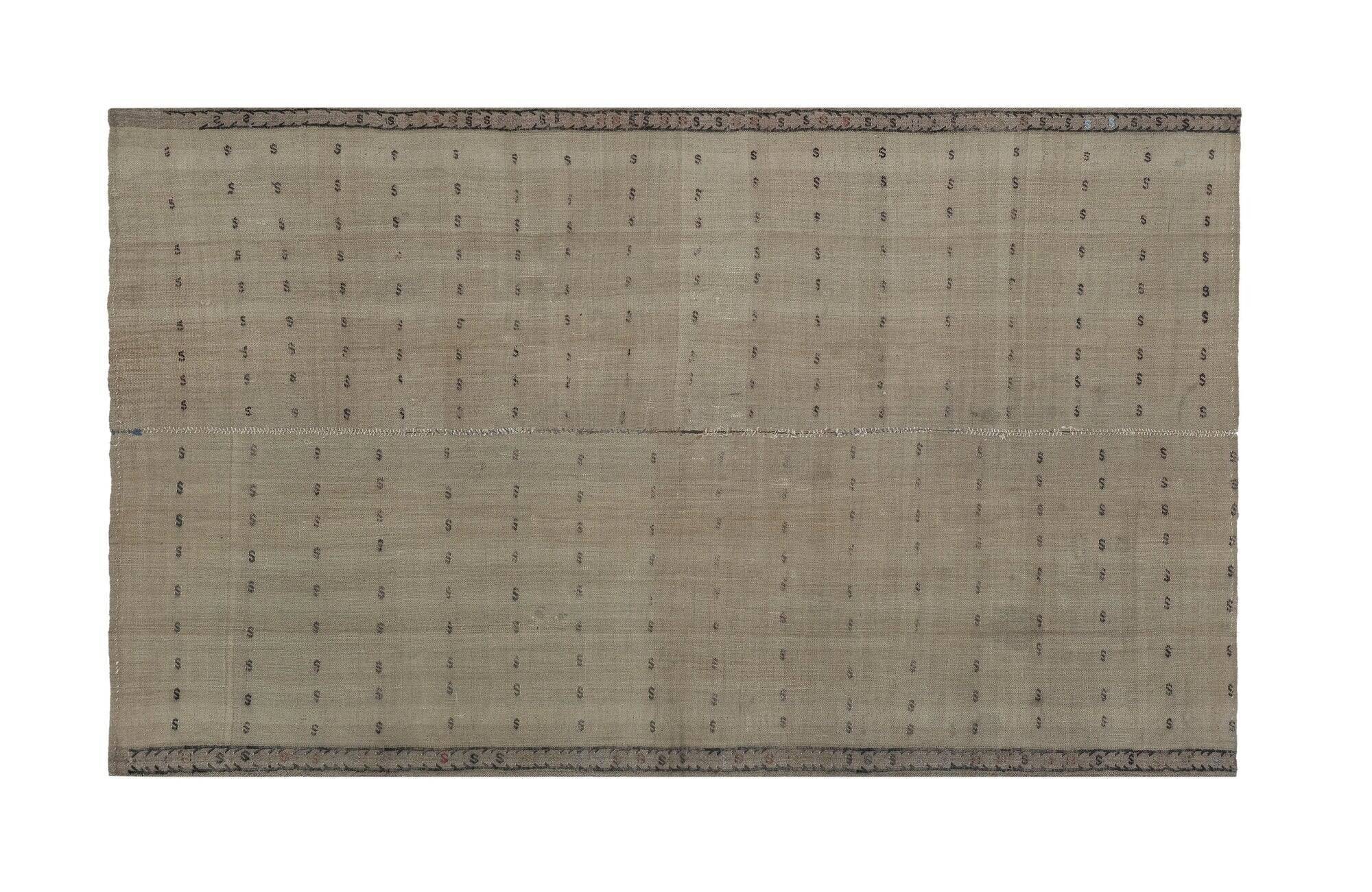 Vintage Turkish kilim, handwoven, 140x240 cm.