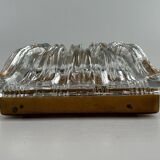 60s 70s ceiling lamp or wall lamp Germany Ice Glass Space Age Design