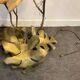 Floor lamp "flowers" in gilded brass