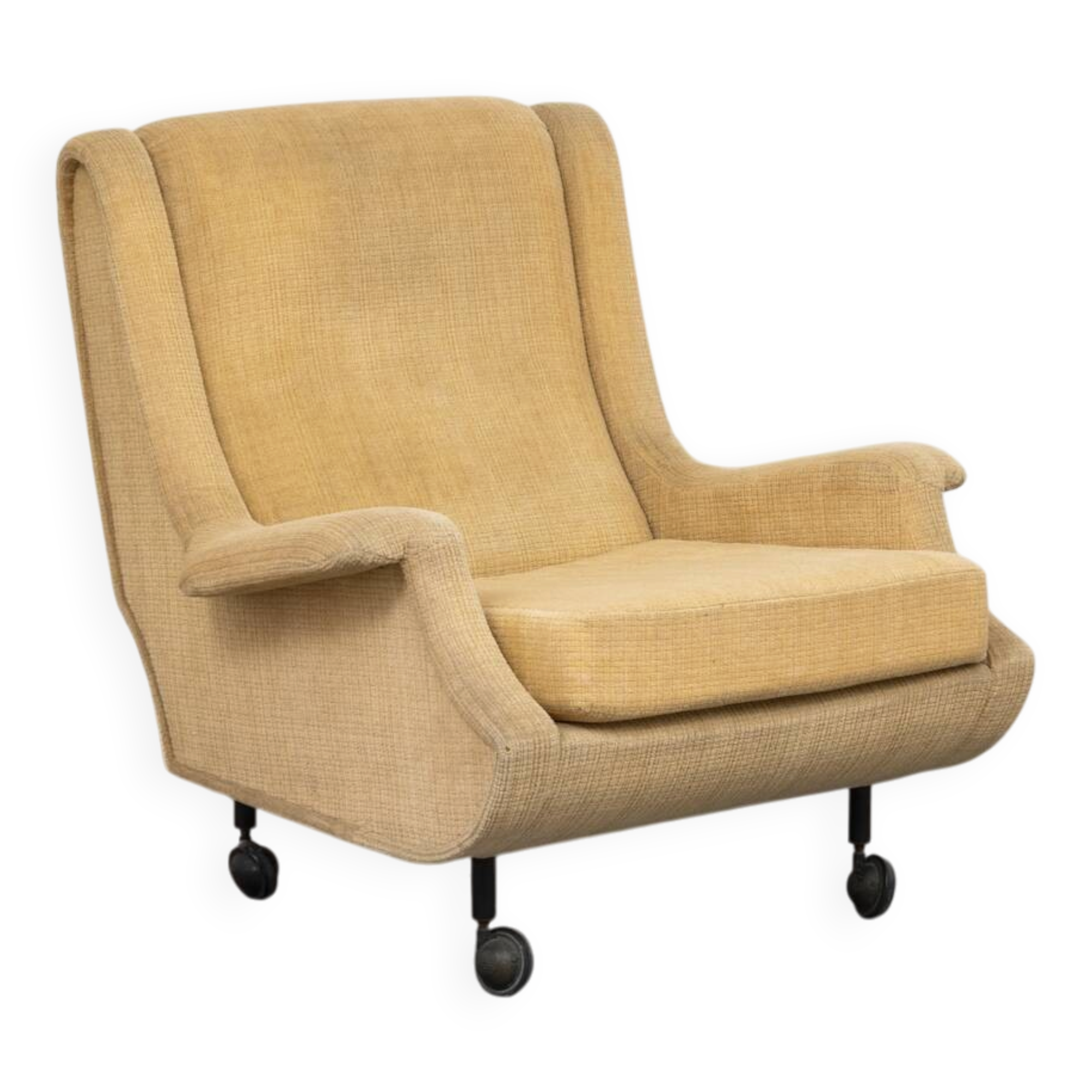 Marco Zanuso “Regent” armchair with wheels, Arflex, 1960s