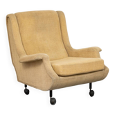 Fauteuil sur roulettes "Regent" de Marco Zanuso, Arflex, années 1960.