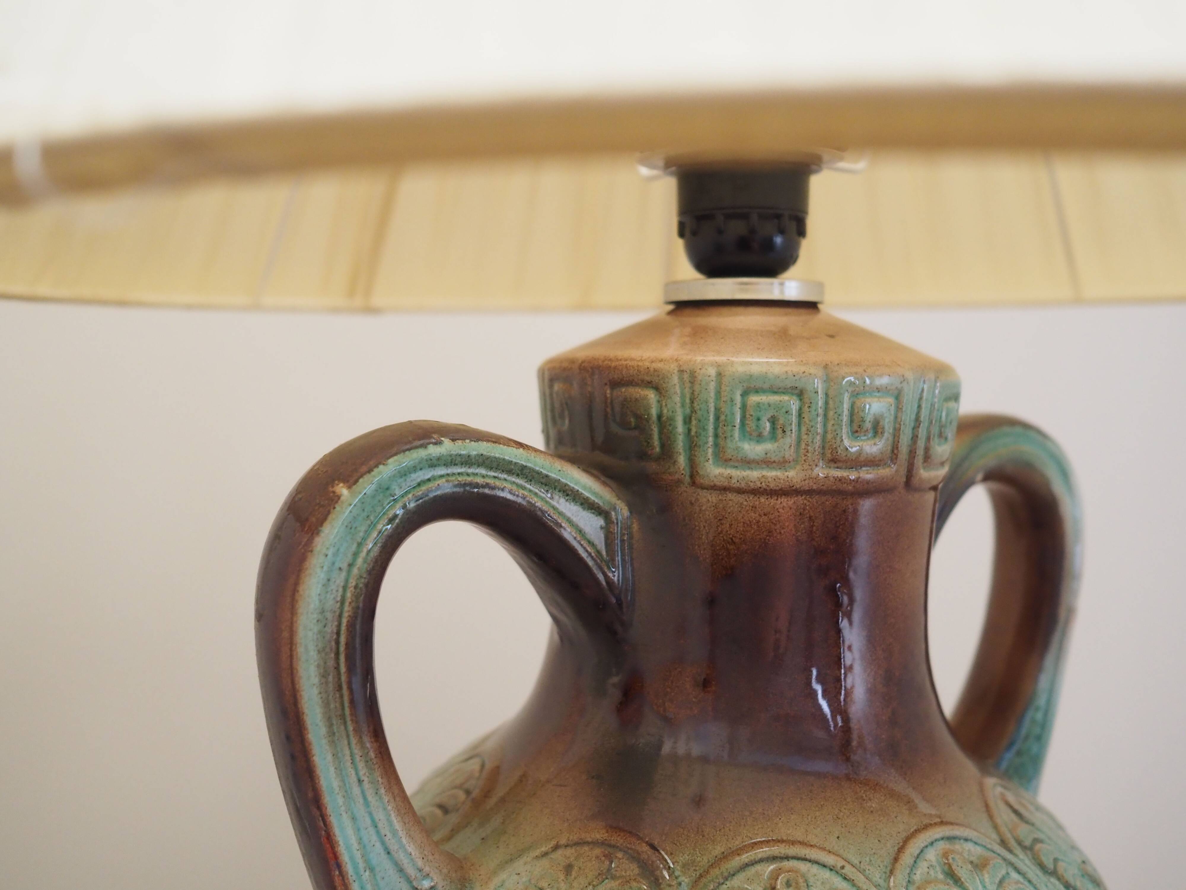 Ceramic lamp, Danish design, 1970s, production: Denmark