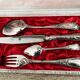 Coffret écrin 4 couverts Cailar Bayard métal argenté poinçons