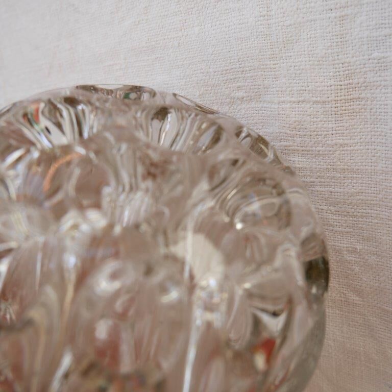 Lot de 2 pique-fleurs en verre