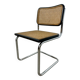 Old black caned chair Cesca B32 design Marcel Breuer 1970 Made in Italy vintage