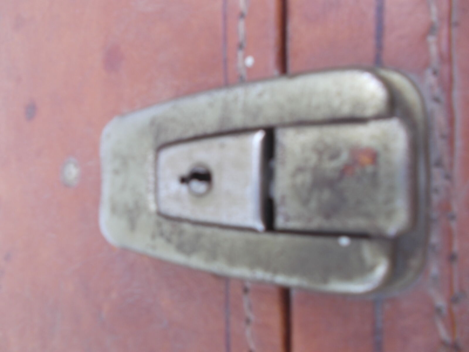 Vintage leather suitcase