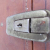 Vintage leather suitcase