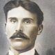 Authentic old photograph portrait of a handsome man with mustache 1920 - 1930