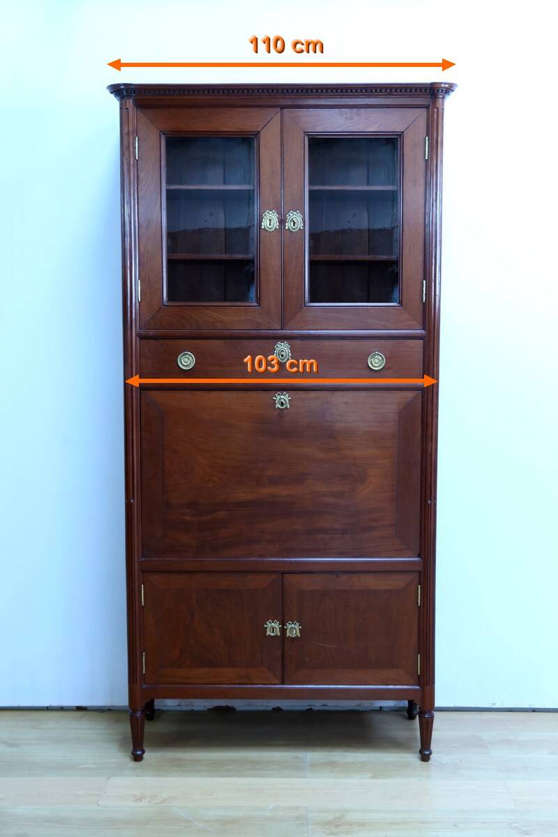 Secretary with a Mahogany Guillotine from Cuba, Louis XVI period – Late 18th century