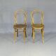 2 Bistro chairs with wooden seats, circa 1890 by Joseph Hofmann, Austria