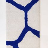 Carpet - White and Royal Blue