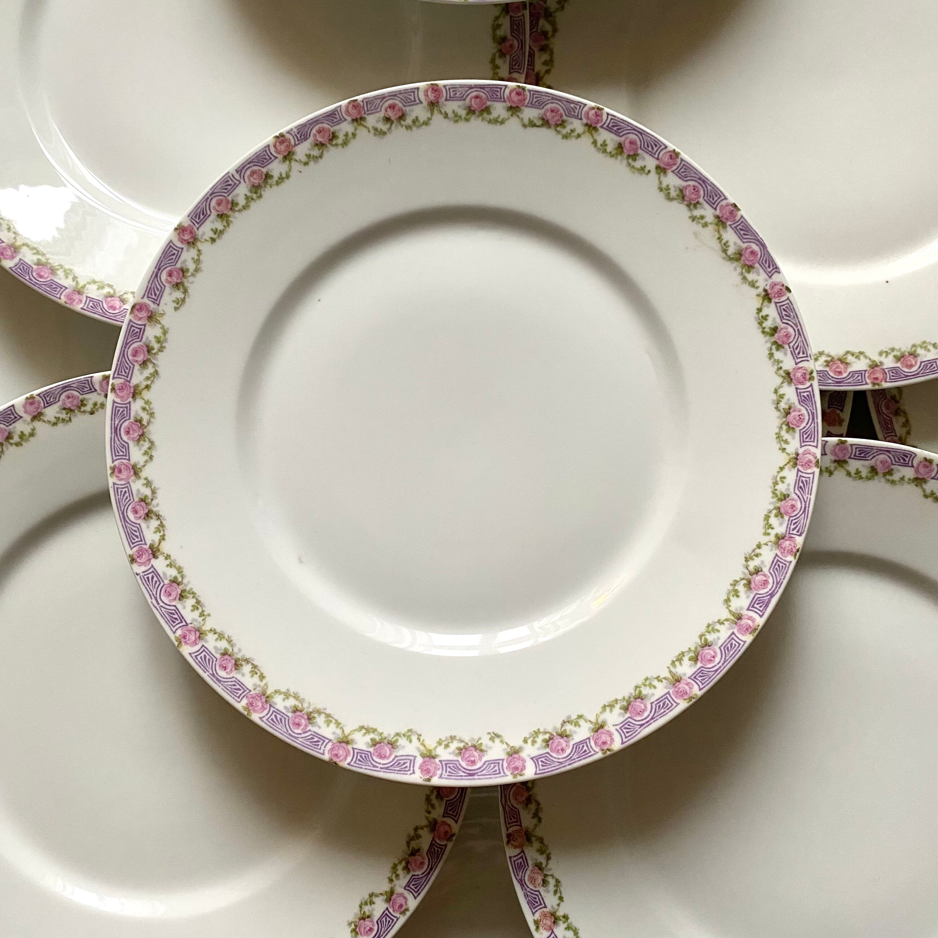 Limoges porcelain flat plates x 21