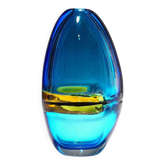 Large vase Alfredo Barbini 'double incalmo', Venice around 1968