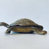 Brass turtle ashtray
