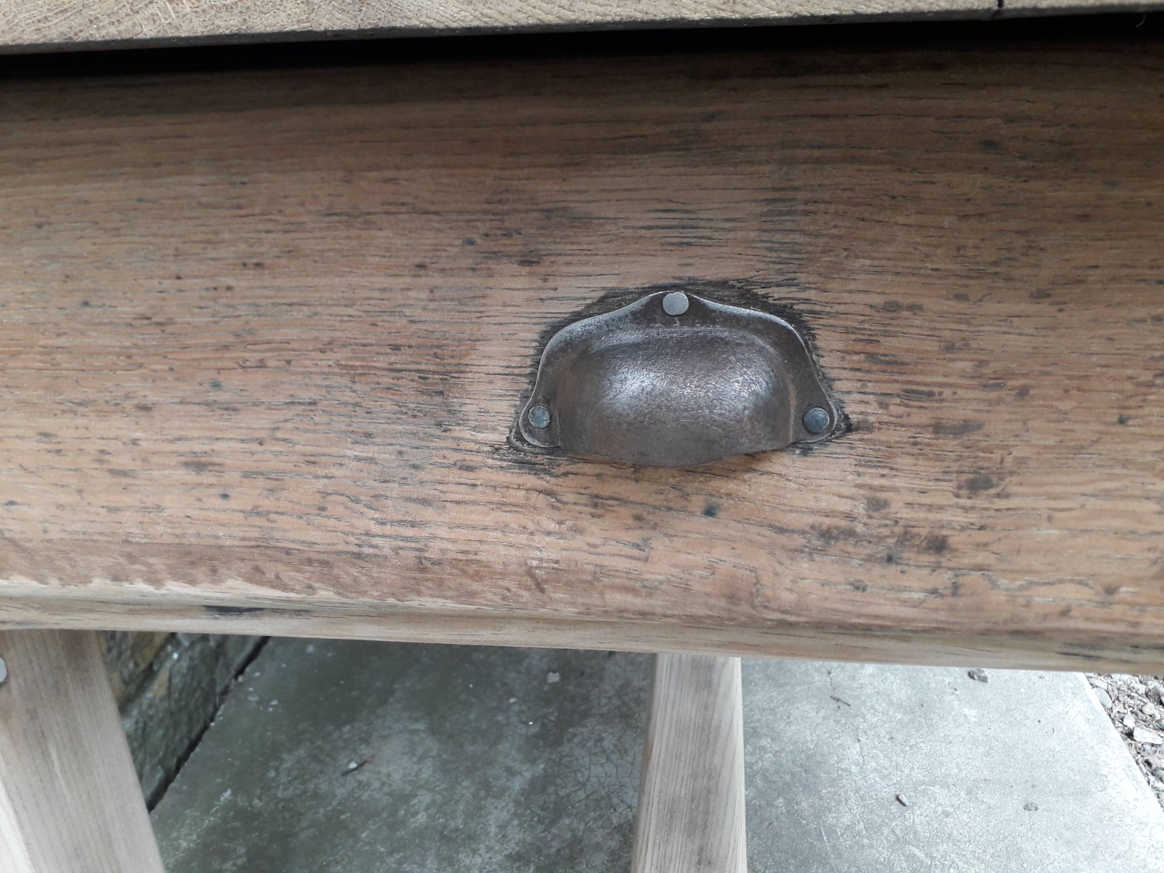 Solid oak farmhouse table, 200 cm