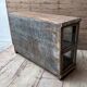 glazed teak buffet with original patina