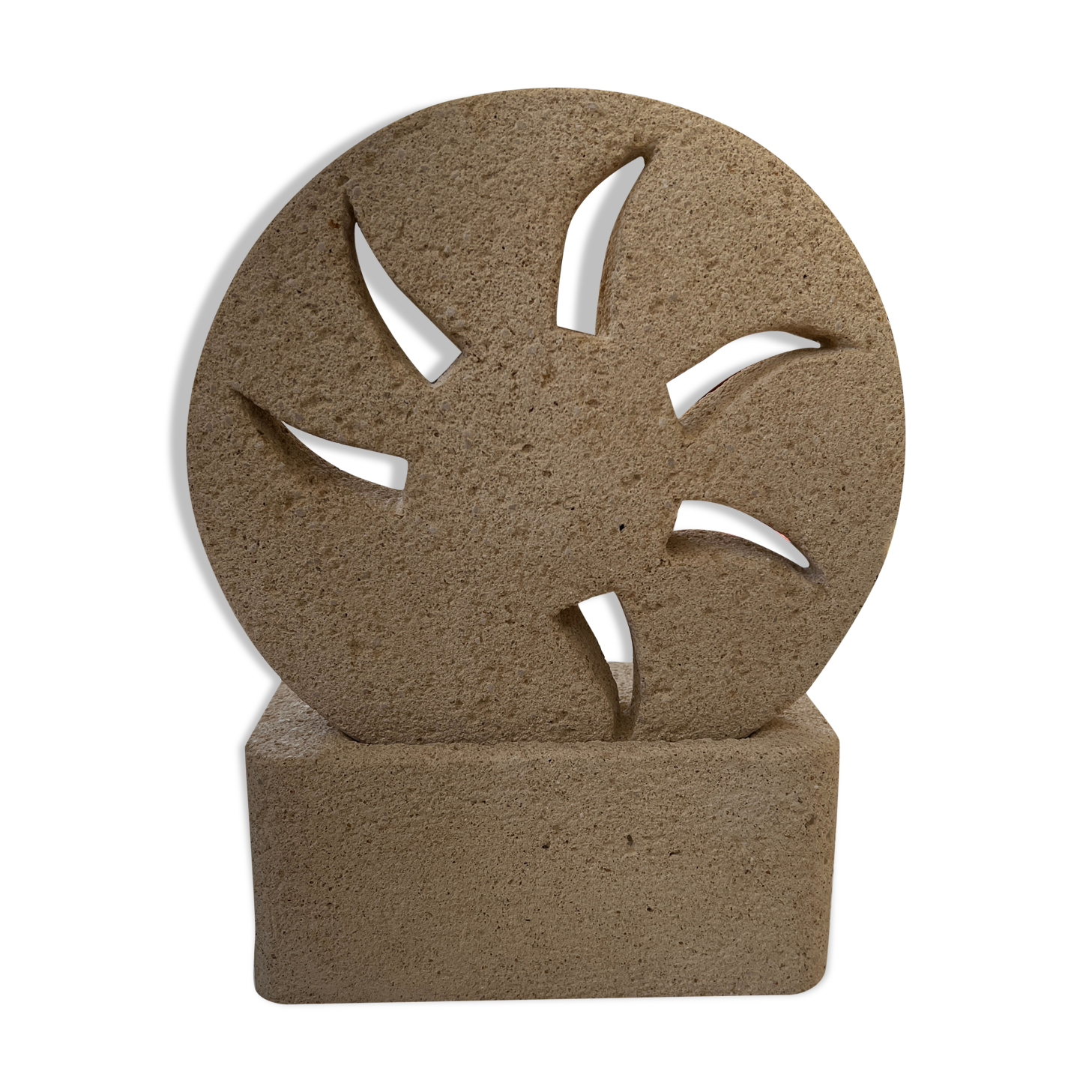 Lamp in stone of the Gard carved 1970