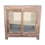 Old square wooden display case