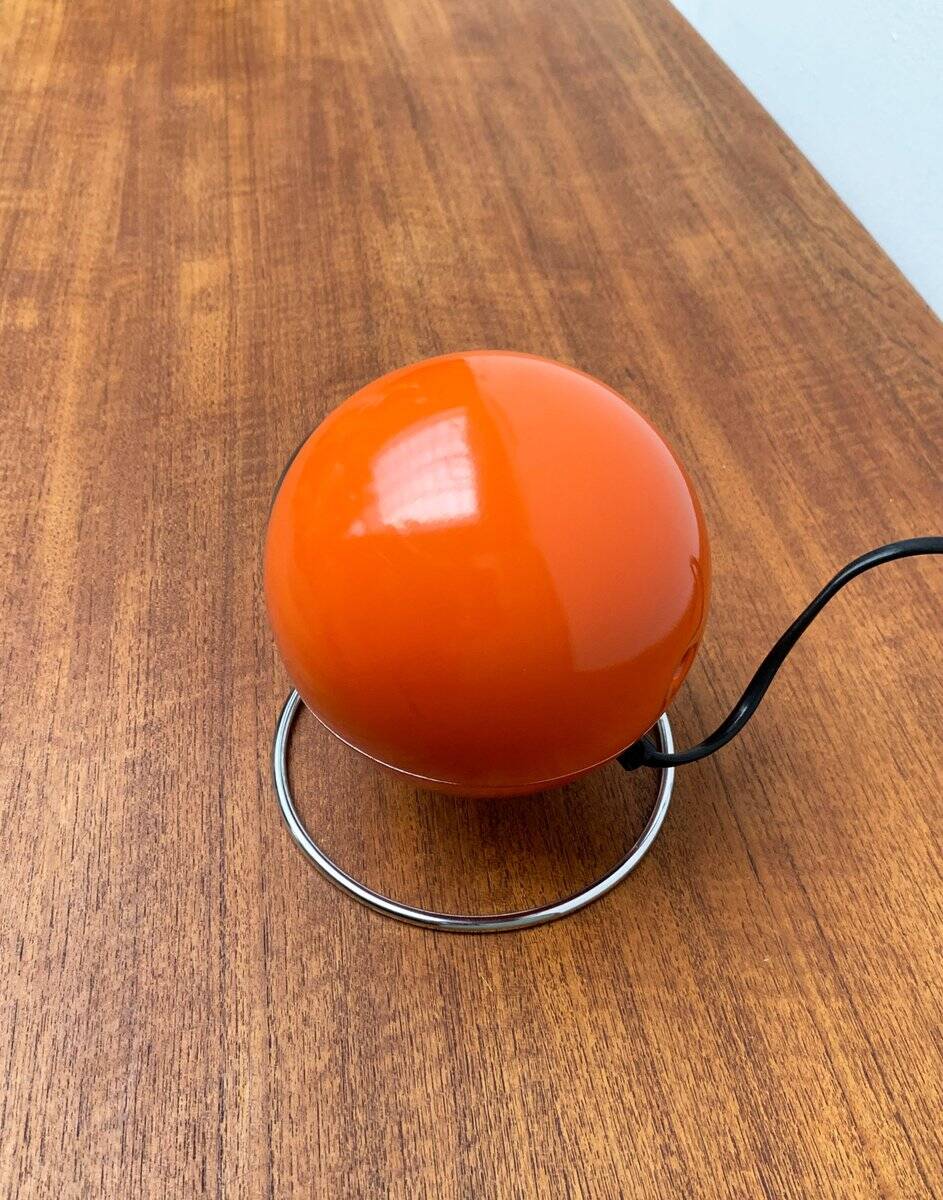 Mid-century space globe table lamp by Erco, 1970s.