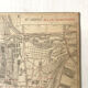 Old cardboard map of Paris - 18th Arrondissement