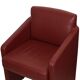 Vintage Couple Red Sofas Armchairs High Quality Faux Leather