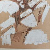 Marie-Paule Duault, abstract gouache on paper, 1950s