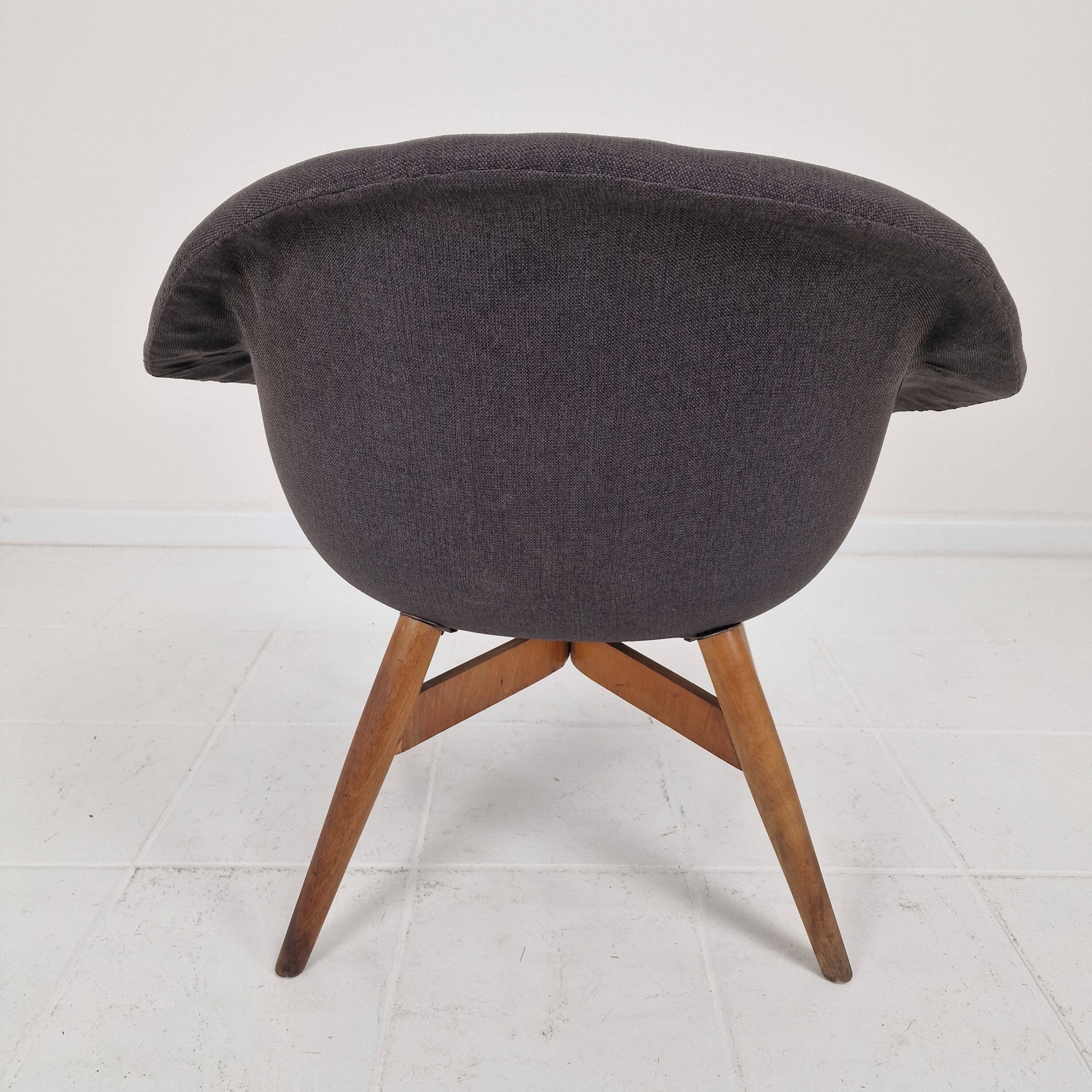 Set of 2 Bucket Lounge Chairs by Miroslav Navrátil for Vertex, 1960's