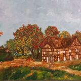 Oil on canvas-illustration