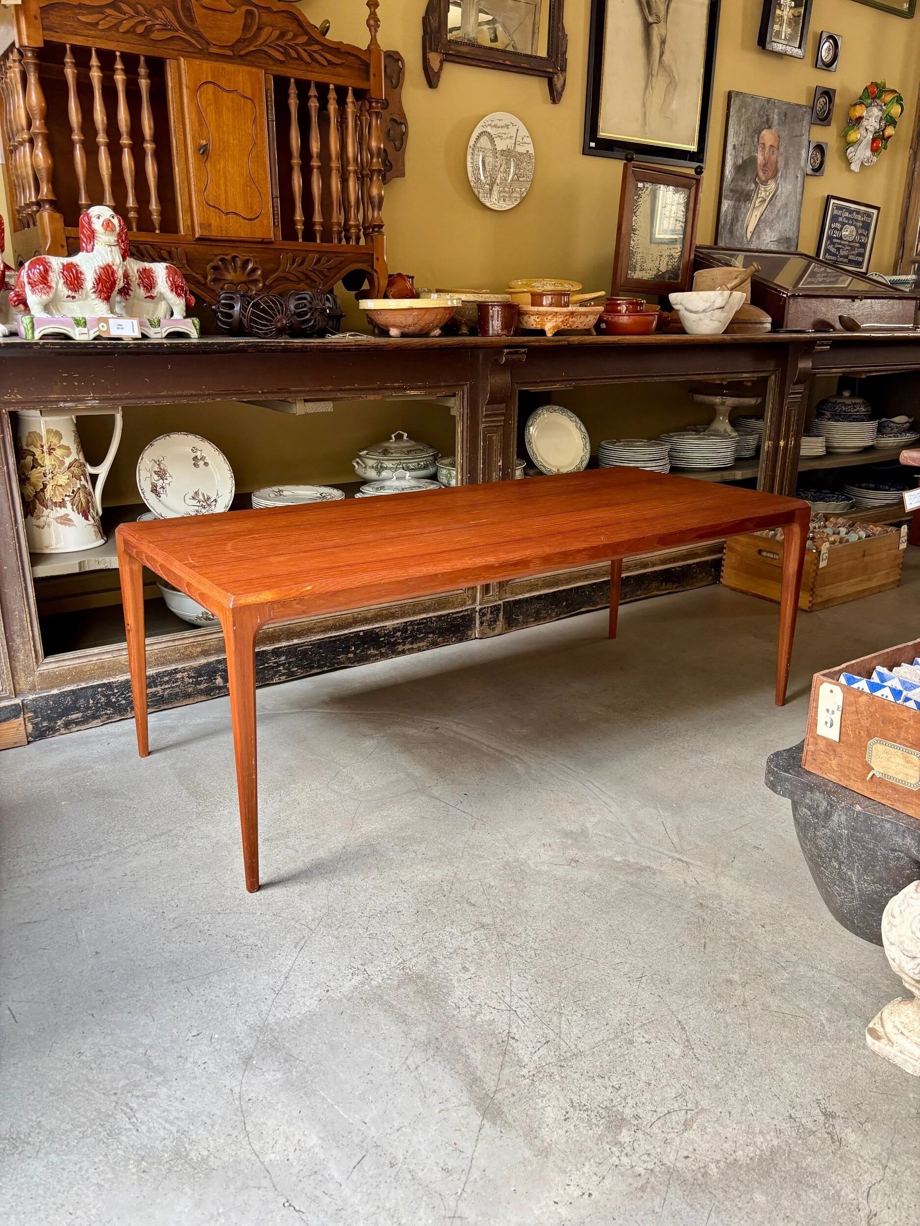 Scandinavian teak coffee table attributed to Johannes Andersen, circa 1960.