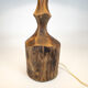 Brutalist vintage wooden tree trunk lamp modern 70's