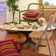 Table basse ovale marbre et palissandre